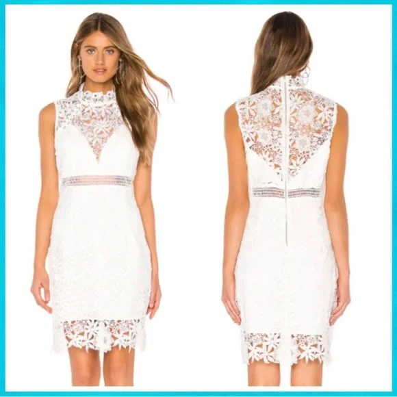 knee length dresses for ladies Women's Mademoiselle A-Line Ruffle Trim Silk Lace Ankle Length Dress XS/S/M/L/Customize Cream Mixed Lace Mean Blvd Xs / Cream / Mixed Lace